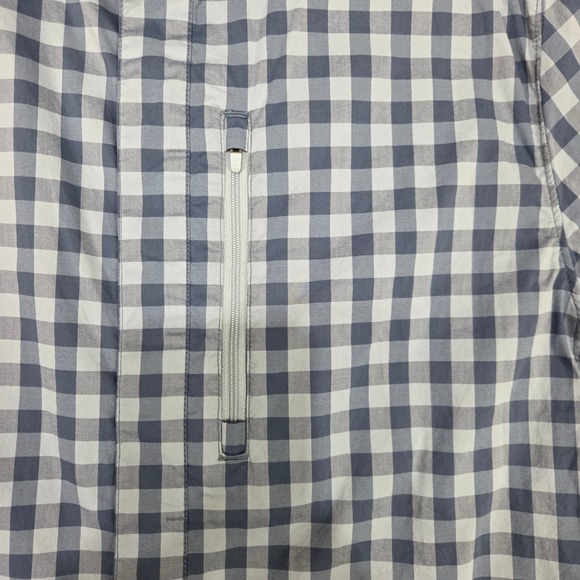 Alaskan Hardgear by Duluth Trading  Roadless Shirt Men L Blue Gingham Gorpcore - Picture 3 of 9